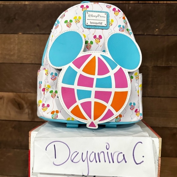 Loungefly Handbags - Disney Parks WDW 50th Anniversary Retro Vault Balloons Loungefly Mini Backpack